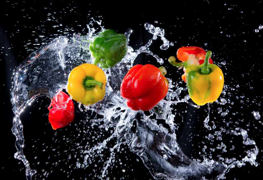 Chilis Pepper in Water